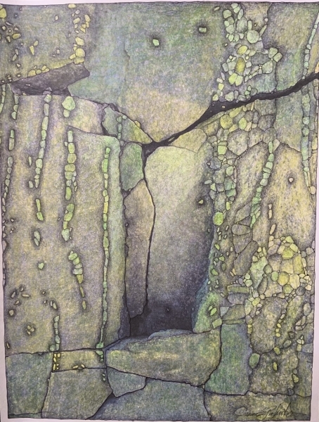 Abstract Stone Series: Verde by Jeannie Roberts