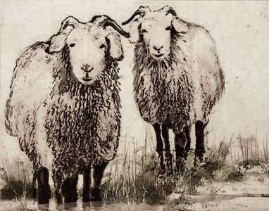 45 - Sally Sorenson | Its Us | Etching -  4x5 | $135