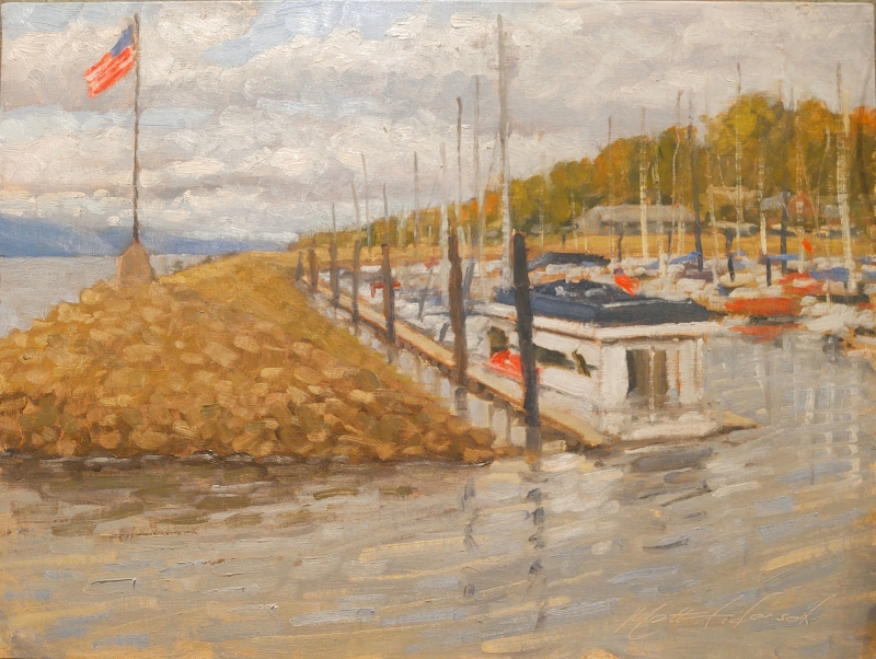 Matt Anderson | Pepin Marina | oil on linen - 12x16 | $445