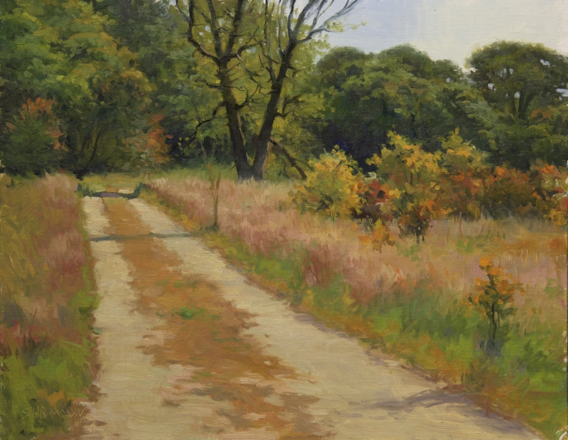 Robert Hodges Bonawitz | Country Road | Oil on linen panel - 14x18 | $550