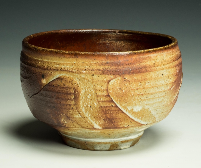 Daniel Ingersoll - Bowl | White slip and kaki glaze pottery - 3 1/2x5 | $48