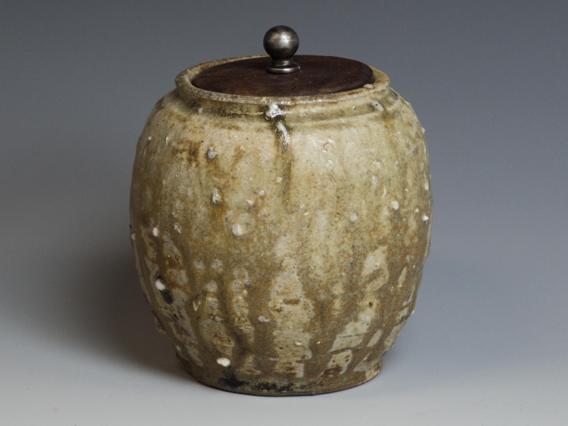 David Caradori - Tea Jar 2 | Shigaraki clay, black walnut lid - 7x4 | $220