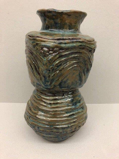 North HS - Ellie Knutson - Untitled Vase | Glazed Stoneware - 8x5x5