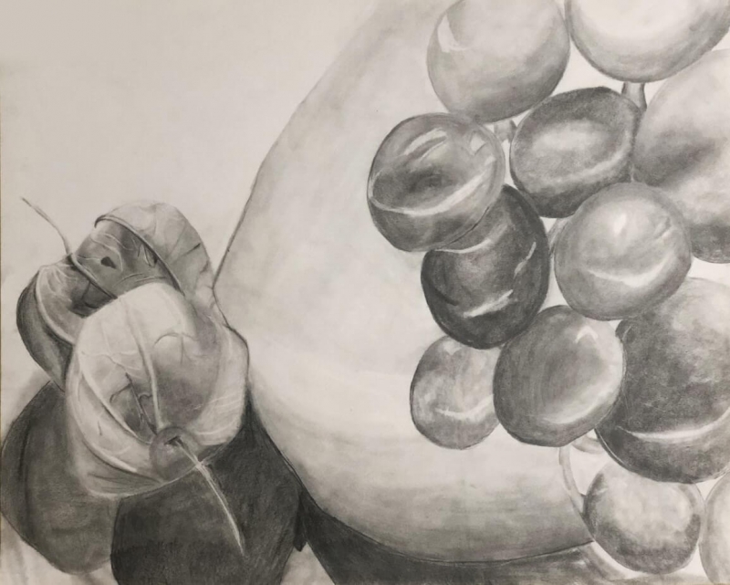 North HS - Miinan White - Still Life | Pencil - 16x20