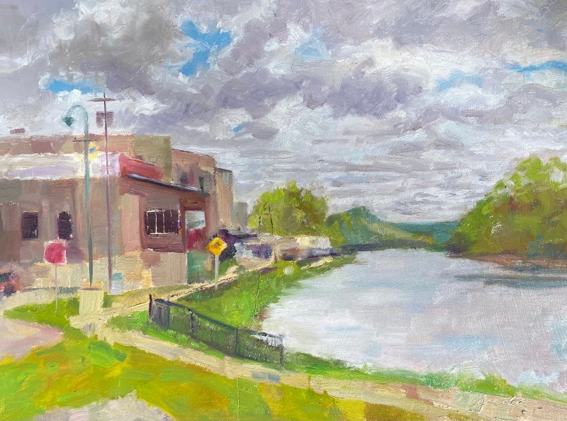 Durand Riverfront by Jean Accola - 12 x 16 | $395