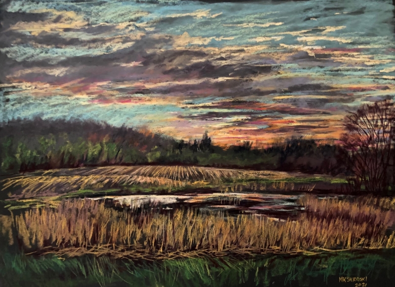 Sunset on Taylor Creek by Maureen K Skroski - 18 x 24 | $1000