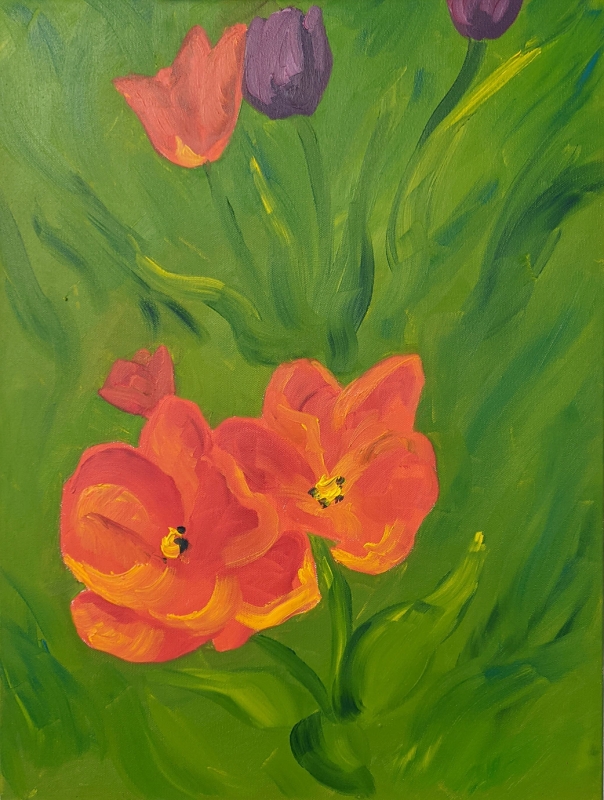 Tulips by Theresa Hanson - 18 x 24 | $150