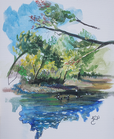 Serenity at its Best by Angela Clark - 11 x 14 | $250