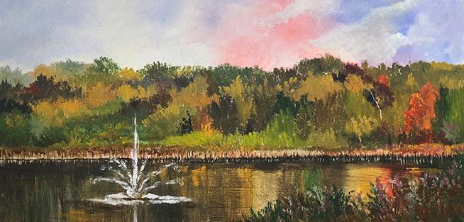 Fountain of Hope by Jan Balow - 16 x 20 | $350