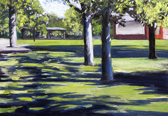 Park Shadows by Kris Gardner - 9 x 11 | $350