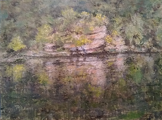 Reflections: Eau Claire River by Randy Palmer - 9 x 12 | $450