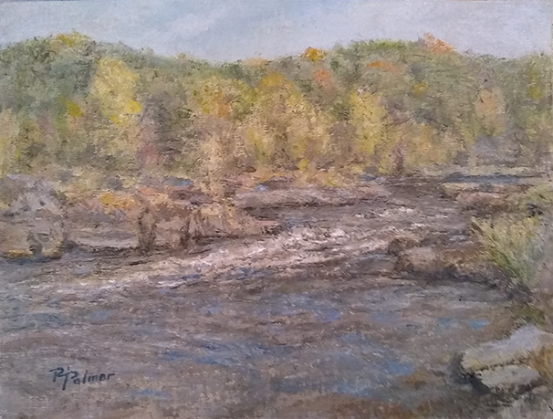 Early Fall-Jim Falls by Randy Palmer - 9 x 12 | $450