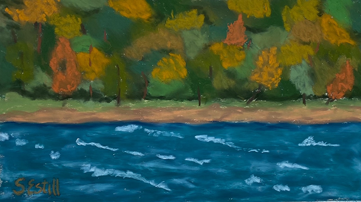 The Shallows (Chippewa River) by Susan Estill - 6 x 12 | $300