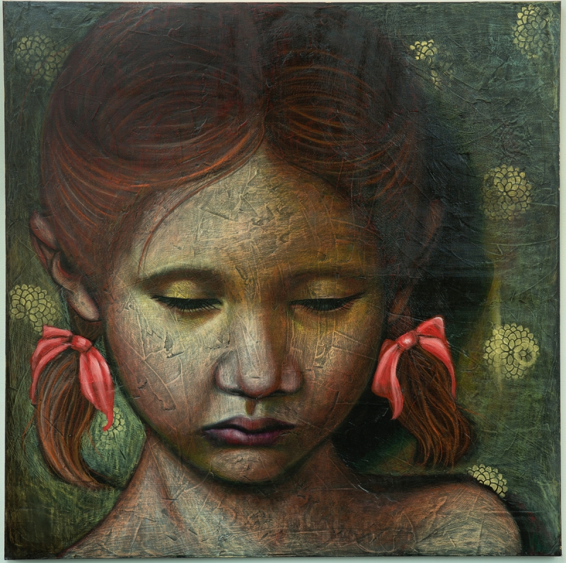 mary-catherine-solberg_red-bows_mixed-media_-48x48_-5200